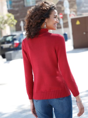 WITT WEIDEN Stehkragenpullover in dunkelrot