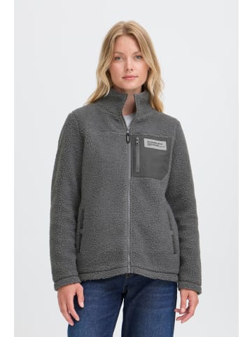 Oxmo Plüschjacke OXAbby in grau