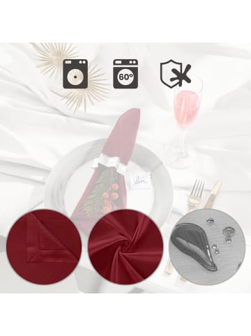 Erwin Müller Serviette 2er-Pack Madrid in weinrot