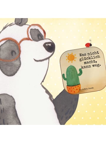 Mr. & Mrs. Panda Untersetzer Kaktus Sonne Design mit Spruch in Weiß