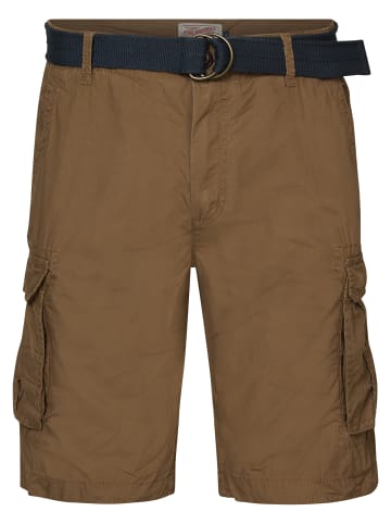 Petrol Industries Cargo-Shorts mit Gürtel in Braun