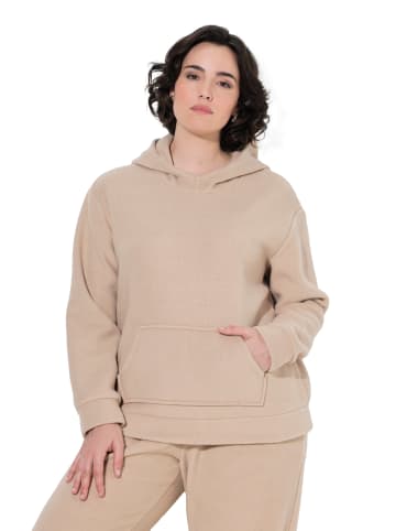 Ulla Popken Sweatshirt in hellbraun