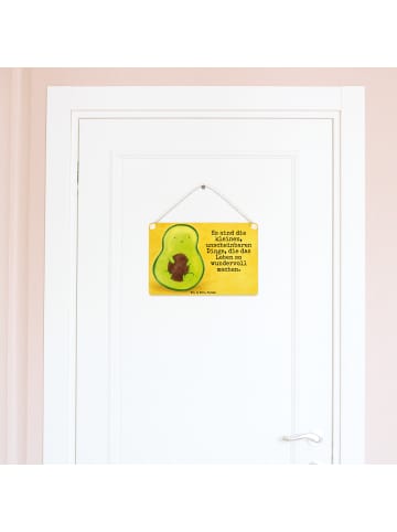 Mr. & Mrs. Panda Wanddeko Avocado Kern Design mit Spruch in Weiß