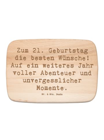 Mr. & Mrs. Panda vesperbrett Spruch 21. Geburtstag mit Spruch in Transparent