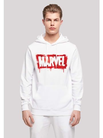 F4NT4STIC Basic Hoodie Marvel Logo in weiß