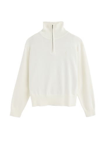Polo Club Pullover WOMAN RIGBY GO ZIPPER WOOL W IO LONG SLEEVE REGULAR FIT in Ecru