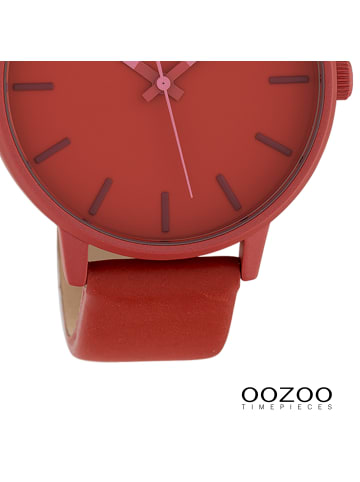 Oozoo Analog-Armbanduhr Oozoo Timepieces rot groß (ca. 45mm)