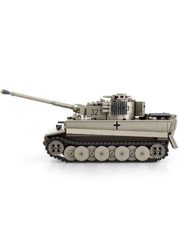Reobrix World of Tanks Tiger I Kettenfahrzeug 1:28 Klemmbaustein Set 1138