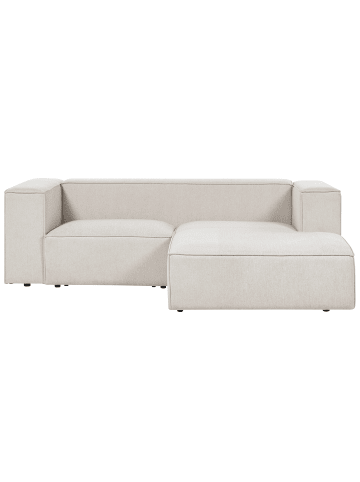 Beliani 2-Sitzer Sofa VERNON in Beige - (W) 236 x (H) 68 x (L) 175 cm linksseitig