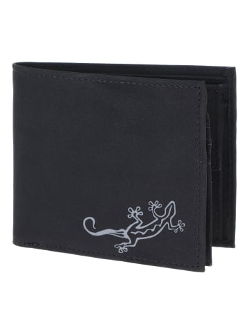 oxmox New Cryptan Geldbörse RFID Schutz 12 cm schwarz-lizard grey