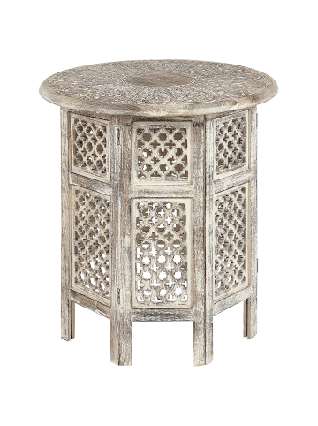 Beliani Beistelltisch SANTRA in Braun - (W) 53 x (H) 53 x (L) 53 cm