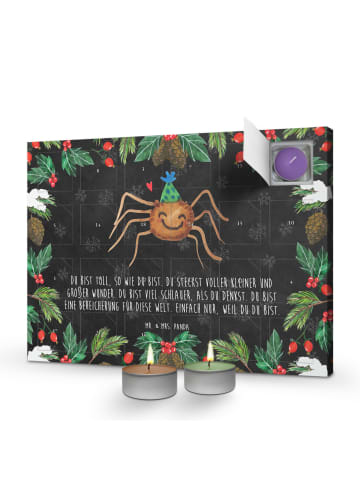 Mr. & Mrs. Panda Adventskalender Spinne Agathe Party mit Spruch in Kreidetafel