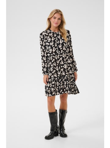 Kaffe Kleid KAevity Regular fit in Black/Turtledove Flower Print