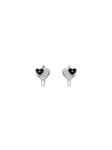 faina Women Drop Earrings in Silver Black White