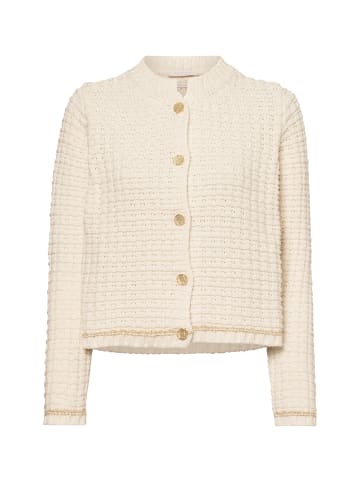 Rich & Royal Strickjacke in weiß gold - 0001