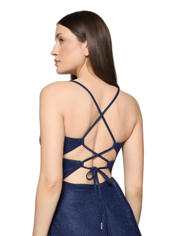 Vera Mont Cocktailkleid mit Schnürung in Dark Blue/Black