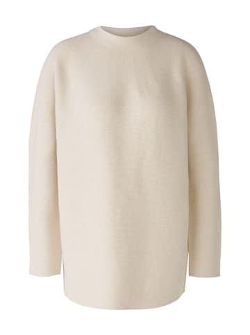 Oui Pullover 100% Baumwolle in light beige mel