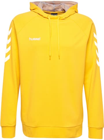 Hummel Hummel Cotton Kapuzenpullover Hmlgo Multisport Herren Atmungsaktiv in SPORTS YELLOW