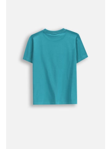 Coccodrillo T-Shirt mit kurzen Ärmeln in türkis