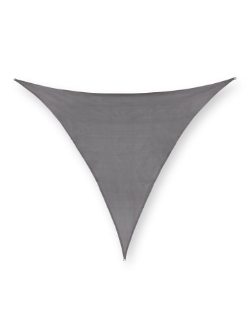 relaxdays Sonnensegel "Dreieck" in Grau - 3 x 3 x 3 m