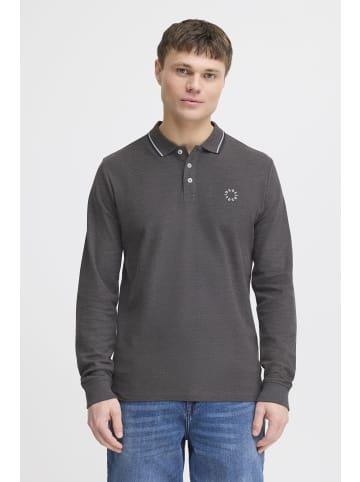!SOLID Langarm-Poloshirt in Grau