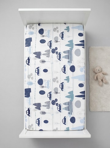 TupTam Baby Kinder Spannbettlaken 2er Pack in blau