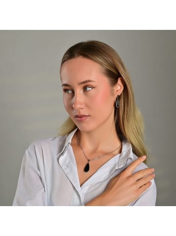 Adeliás Damen Halskette mit Anhänger – aus Edelstahl in silber