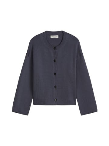 Marc O'Polo DfC V-Neck-Cardigan oversized in Blue Graphite