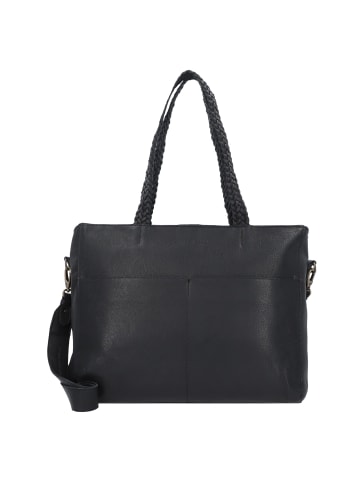 Cowboysbag Bushton Schultertasche Leder 40 cm in black