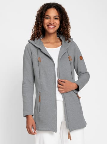 WITT WEIDEN Sweatjacke in steingrau-meliert