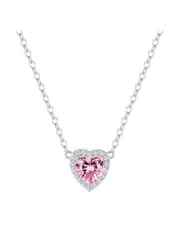Trilani Kette Herz aus Sterling Silber mit Zirkonia in silber