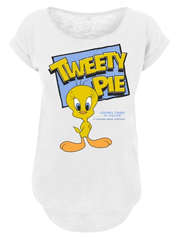 F4NT4STIC Long Cut T-Shirt Looney Tunes Classic Tweety Pie in weiß