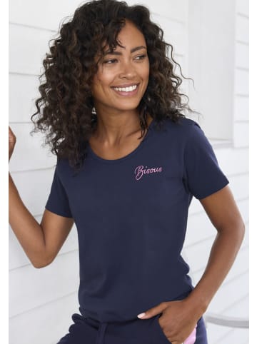 Vivance Kurzarmshirt in blau, rosa