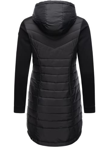 ragwear Steppmantel Lucinda Long II in Black