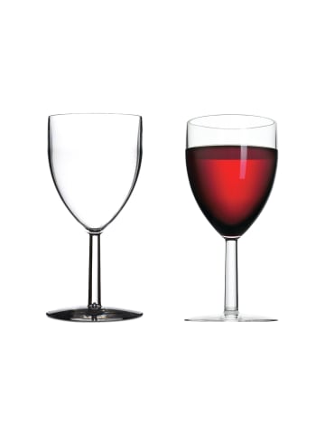 Mepal 2er Set Kunststoff-Rotweingläser Outdoor 300 ml transparent in transparent