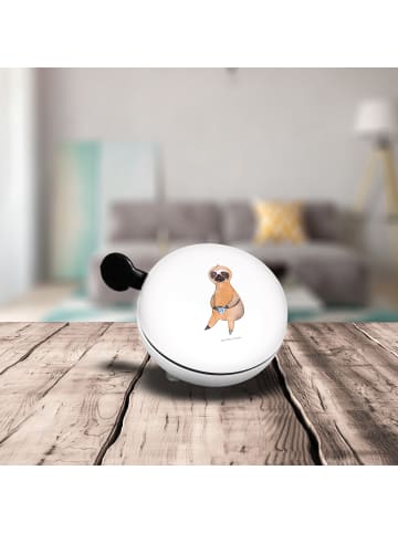 Mr. & Mrs. Panda Fahrradglocke Faultier Kaffee ohne Spruch in Weiß
