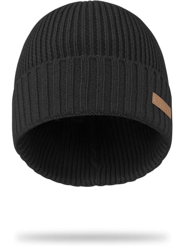 normani Merinowolle Winterset Mütze, Schal und Handschuhe Yuma in Anthrazit