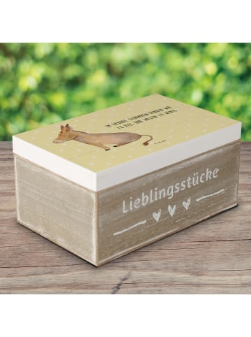 Mr. & Mrs. Panda Box Esel mit Spruch in Gelb Pastell