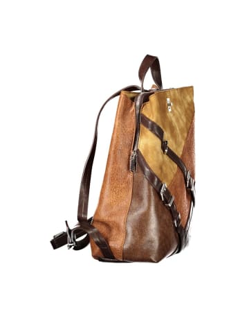 Desigual Braun Polyurethan Damen Rucksack