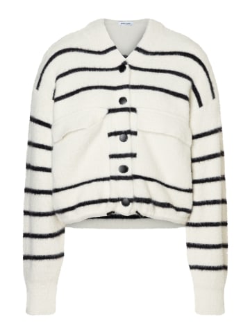 More & More kuschelige Strickjacke, Kapuze in knitted stripe placed