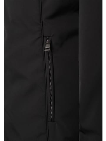 More & More leicht taillierter, warmer Parka, Kapuze in black