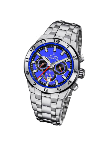 Festina Chronograph-Armbanduhr Festina Chrono Bike silber groß (ca. 44,5mm)