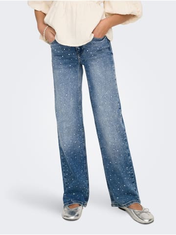 KIDS ONLY Jeans mit weitem Bein in Medium Blue Denim