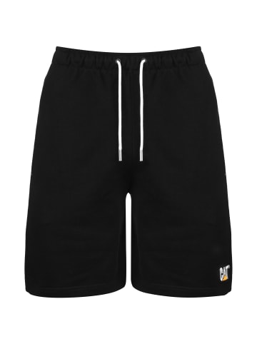 Caterpillar Shorts CAT Logo Sweat in schwarz / weiß