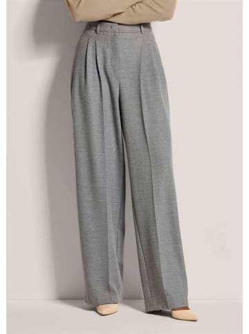 MADELEINE Weite Bundfaltenhose mit Formbund in graphit / melange