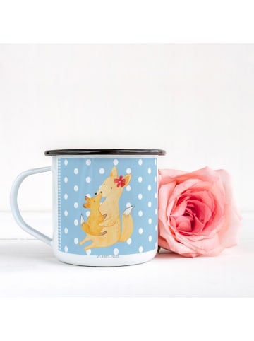 Mr. & Mrs. Panda Tasse Fuchs Mama ohne Spruch in Blau Pastell