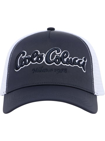 Carlo Colucci Trucker Cap Dujanic in Navy / Weiß