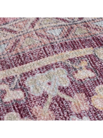 KADIMA DESIGN Flachgewebe-Teppich Handgewebt HALD Pflegeleicht Traditionell in Rosa