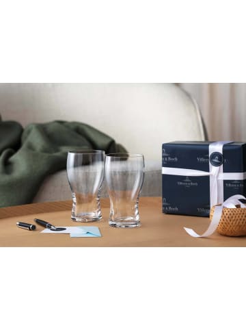 Villeroy & Boch 2er Set Pilsgläser Purismo Bar in 620 ml in transparent