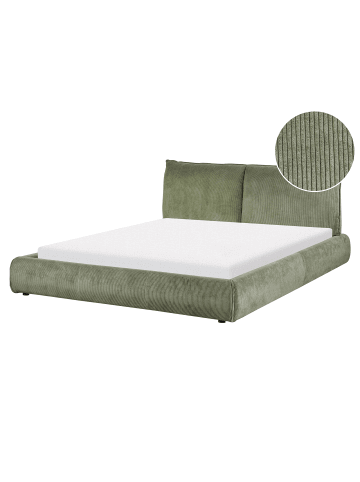 Beliani Doppelbett VINAY in Grün - (W) 176 x (H) 90 x (L) 233 cm